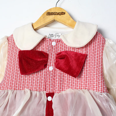 Delighted Red Themed Baby Girl Romper Romper Iluvlittlepeople 