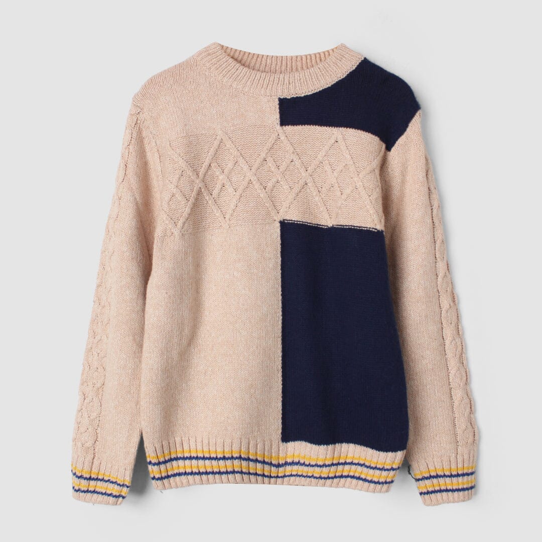 Cozy & Comfy Brown Themed Boys Sweater Sweater Iluvlittlepeople 5-6 Years Brown Winter