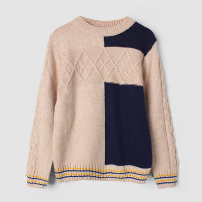 Cozy & Comfy Brown Themed Boys Sweater Sweater Iluvlittlepeople 5-6 Years Brown Winter