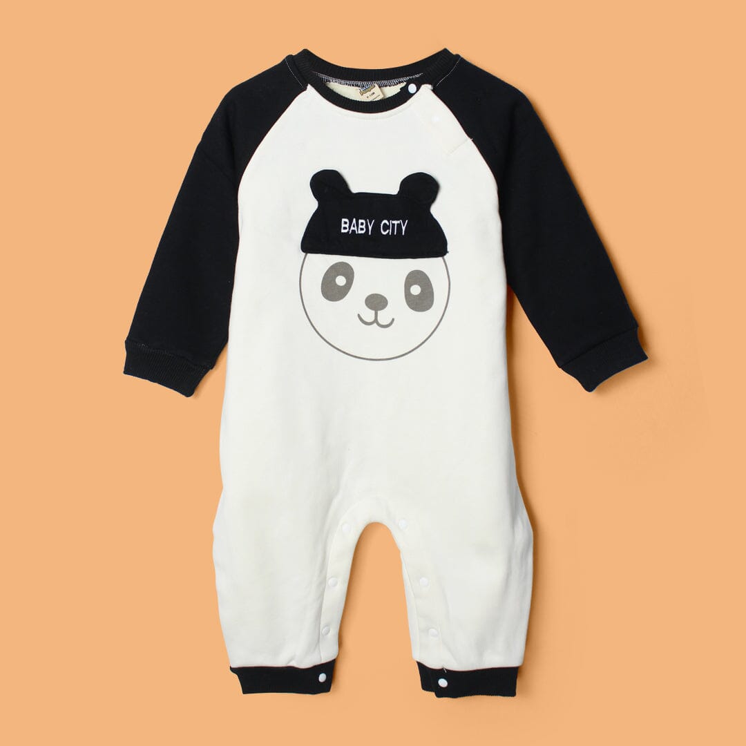 Sober Black Themed Baby Boy Romper Romper Iluvlittlepeople 3-6 Months Black Winter