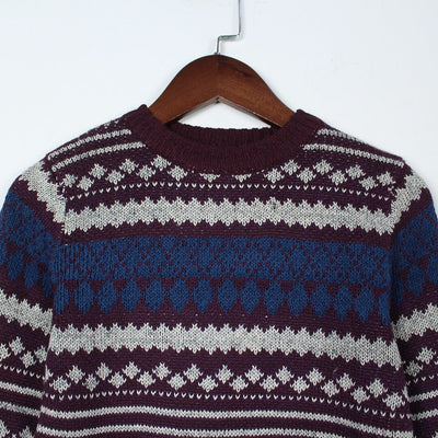 Cozy Maroon Themed Boys Sweater Sweater Iluvlittlepeople 