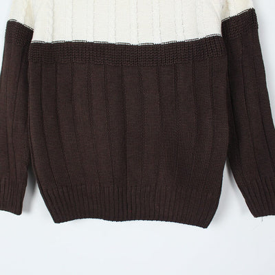 Cozy & Comfy Brown Themed Boys Sweater Sweater Iluvlittlepeople 