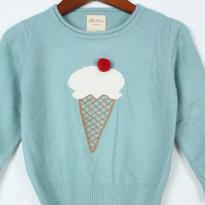 Cozy Aqua Themed Kids Sweater Sweater Iluvlittlepeople 