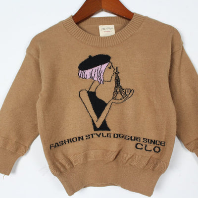 Stylish Brown Themed Kids Sweater Sweater Iluvlittlepeople 