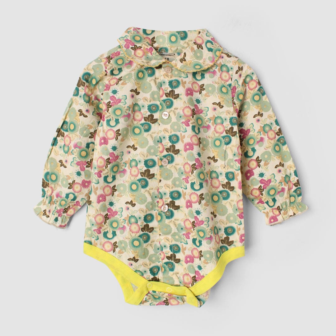 Stylish Off White Themed Girls Romper Romper Iluvlittlepeople 0-1 Month Off White Winter