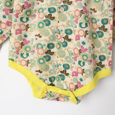 Stylish Off White Themed Girls Romper Romper Iluvlittlepeople 