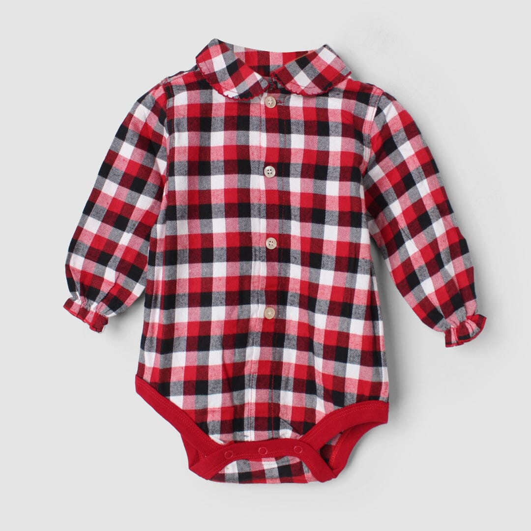 Stylish Red Themed Baby Kids Romper Romper Iluvlittlepeople 0-1 Month Red Winter