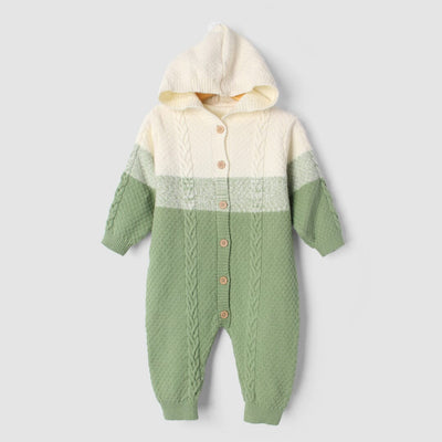 Cozy Green Themed Winter Kids Romper Romper Iluvlittlepeople 0-3 Months Green Winter