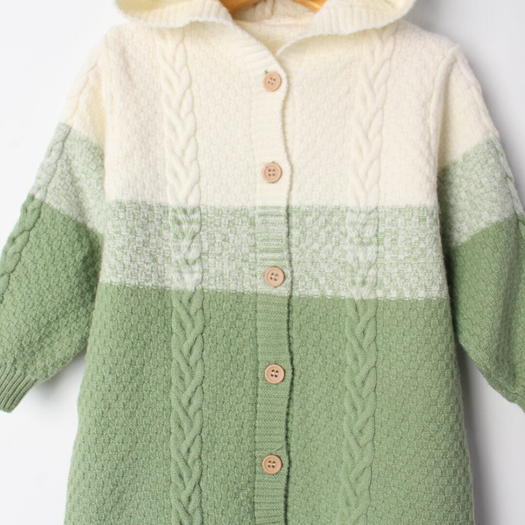 Cozy Green Themed Winter Kids Romper Romper Iluvlittlepeople 