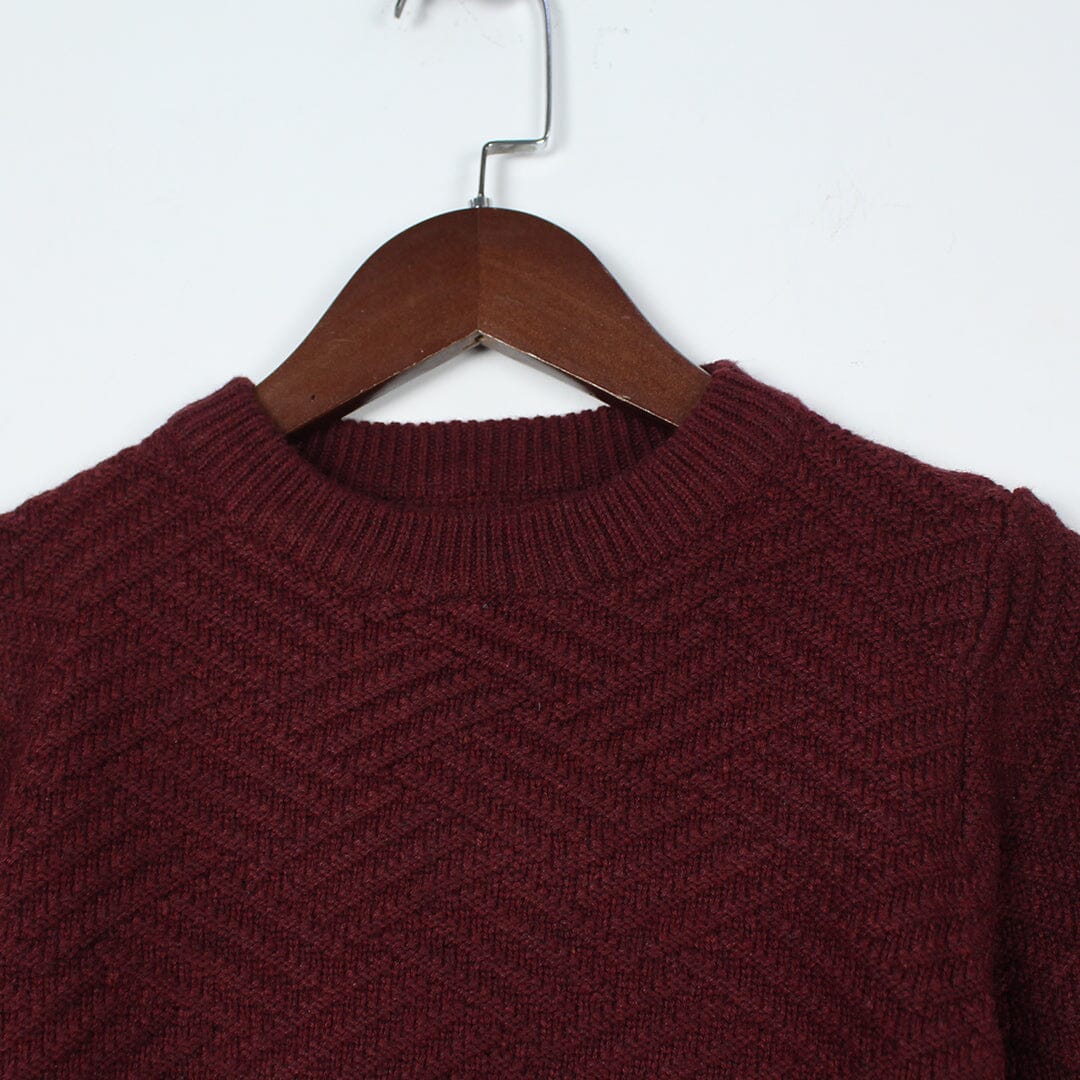 Cozy Maroon Themed Boys Sweater Sweater Iluvlittlepeople 