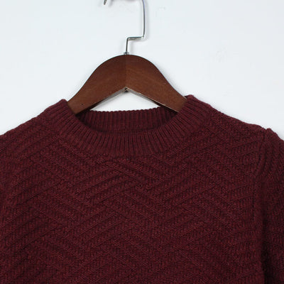 Cozy Maroon Themed Boys Sweater Sweater Iluvlittlepeople 