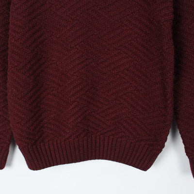 Cozy Maroon Themed Boys Sweater Sweater Iluvlittlepeople 