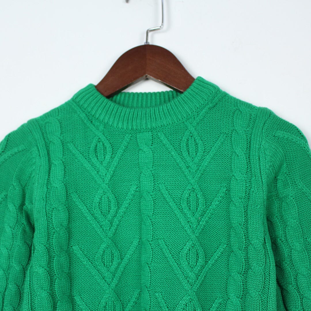 Stylish Green Themed Girls Sweater Sweater Iluvlittlepeople 