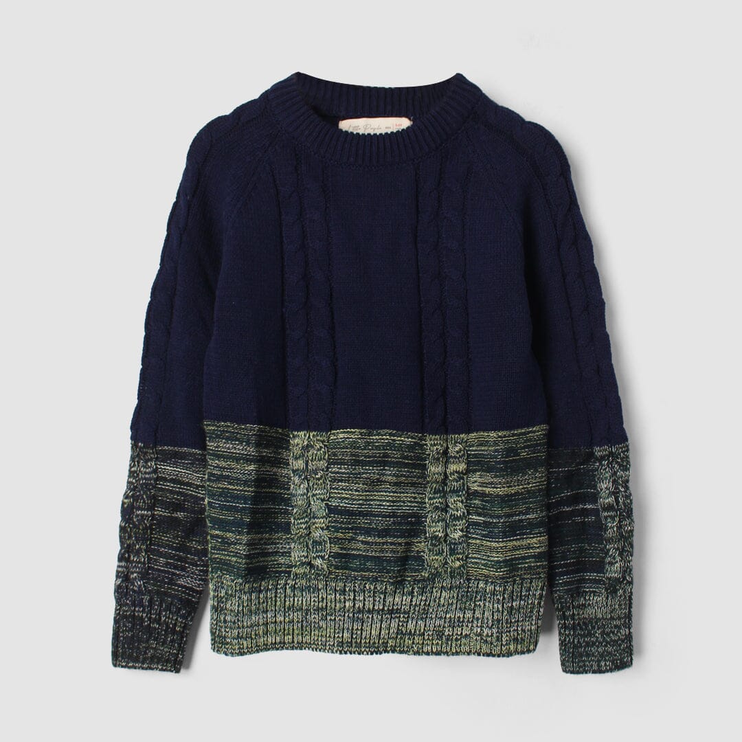 Cozy Comfort Blue Themed Sweater For Boys Sweater Iluvlittlepeople 5-6 Years Blue Winter