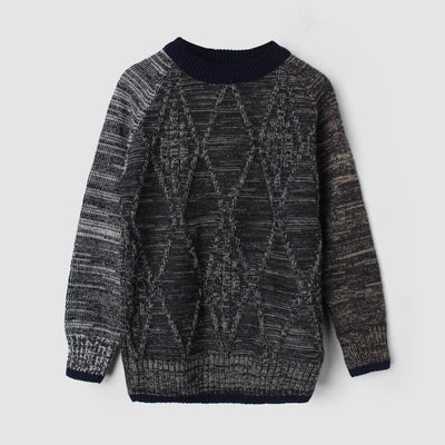 Inspire Grey Themed Boys Sweater Sweater Iluvlittlepeople 5-6 Years Grey Winter