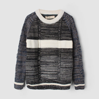 Stylish Multi Themed Boys Sweater Sweater Iluvlittlepeople 5-6 Years Multi Winter
