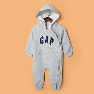 Dashing Grey Themed Baby Boy Romper Romper Iluvlittlepeople 6-9 Months Grey Winter