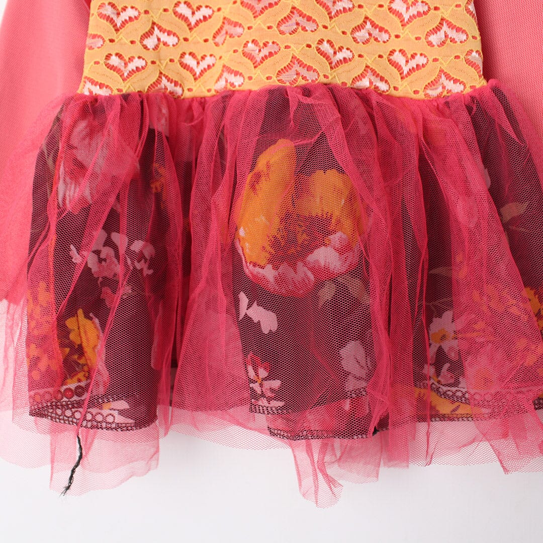 Desire Pink Themed Little Girl Frock Set Frock Iluvlittlepeople 