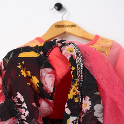 Desire Pink Themed Little Girl Frock Set Frock Iluvlittlepeople 