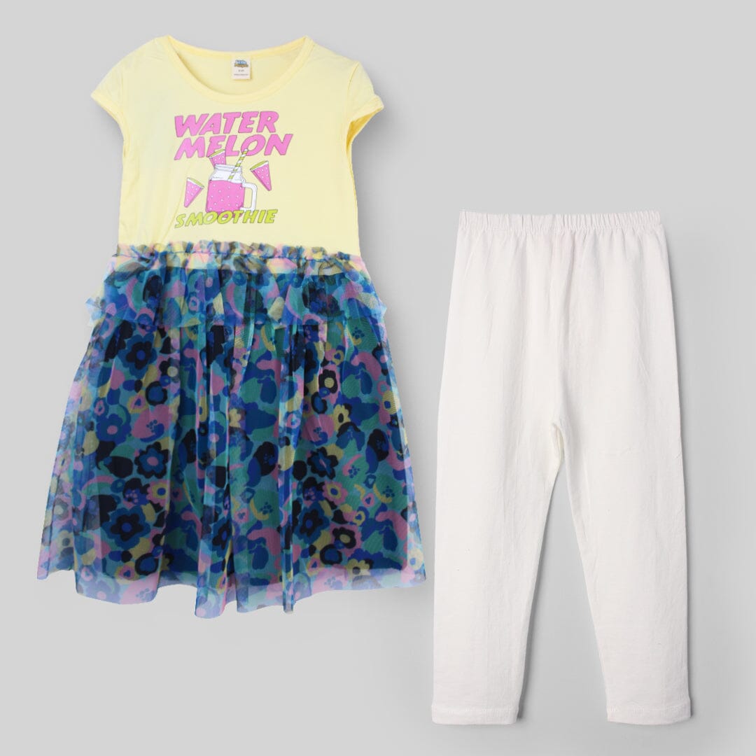 Inspired Yellow Themed Girls Frock Set Frock Iluvlittlepeople 2-3 Years Yellow Summer