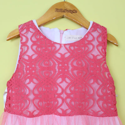 Sweet Pink Themed Girls Frock Set Frock Iluvlittlepeople 