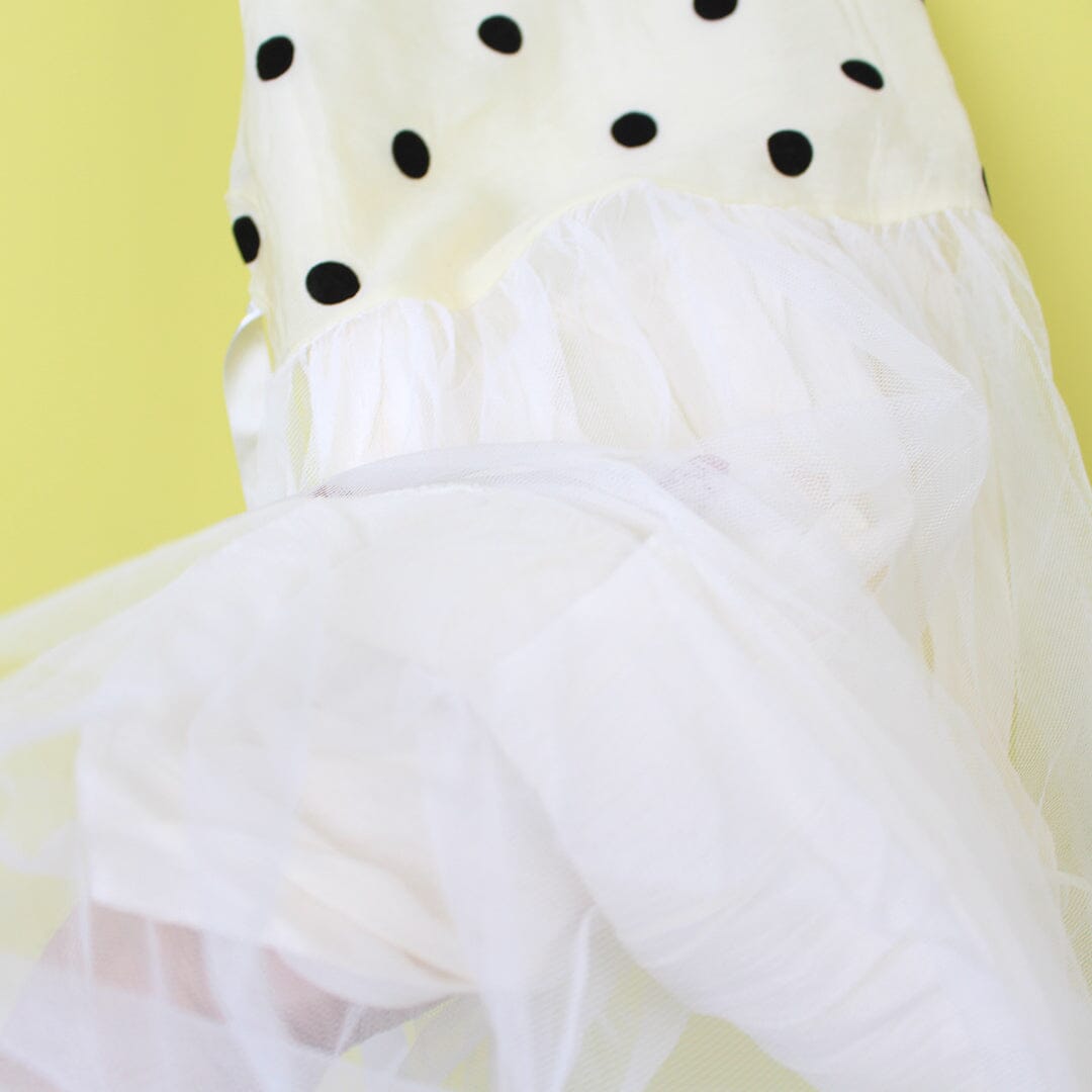 Stylish Creamy White Themed Girls Frock Set Frock Iluvlittlepeople 