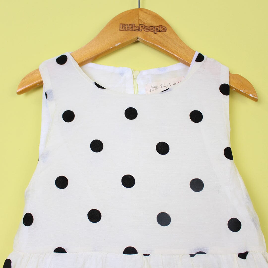 Sober Creamy White Themed Girls Frock Set Frock Iluvlittlepeople 