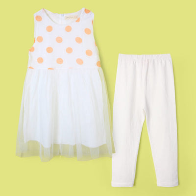 Desire White Themed Girls Frock Set Frock Iluvlittlepeople 2-3 Years Creamy White Summer