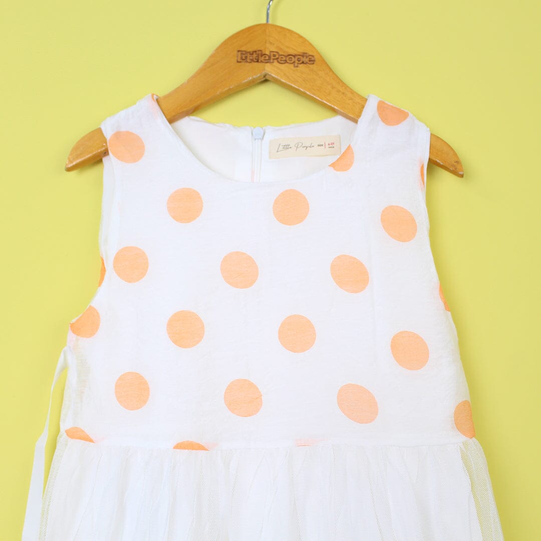 Desire White Themed Girls Frock Set Frock Iluvlittlepeople 