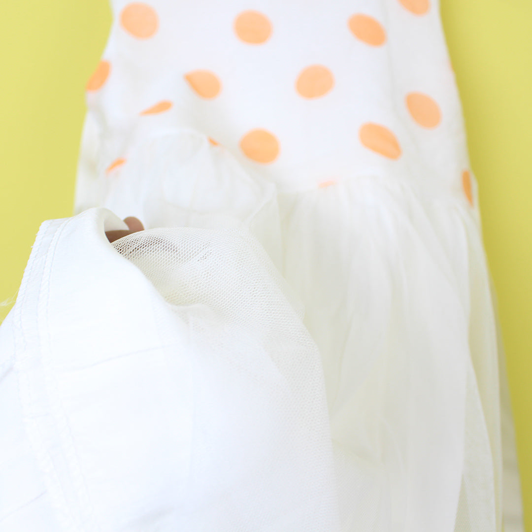 Desire White Themed Girls Frock Set