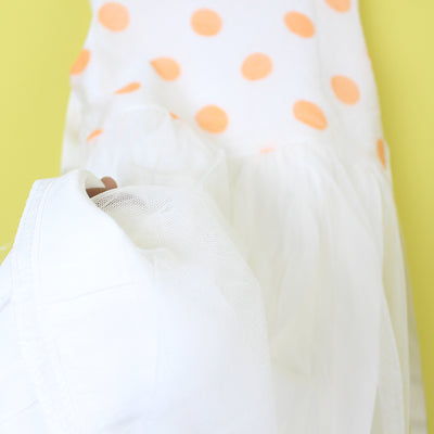 Desire White Themed Girls Frock Set