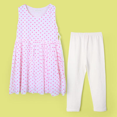 Modern White Themed Girls Frock Set Frock Iluvlittlepeople 2-3 Years White Summer