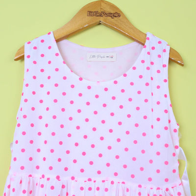Modern White Themed Girls Frock Set Frock Iluvlittlepeople 