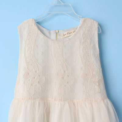 Polished White Themed Girls Frock Set Frock Iluvlittlepeople 