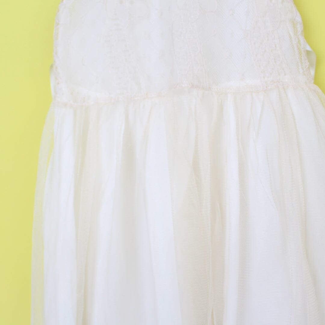 Refined White Themed Girls Frock Set Frock Iluvlittlepeople 
