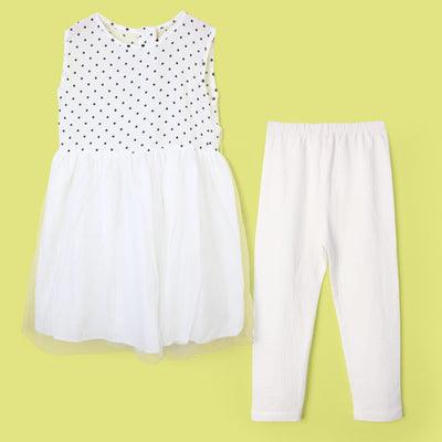 Refined White Themed Girls Frock Set Frock Iluvlittlepeople 2-3 Years White Summer