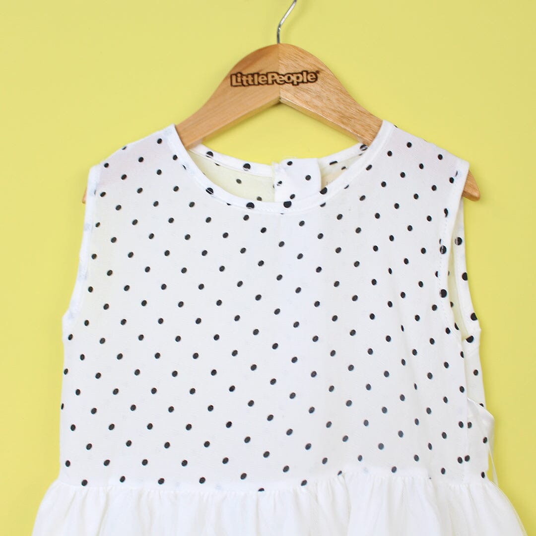 Refined White Themed Girls Frock Set Frock Iluvlittlepeople 