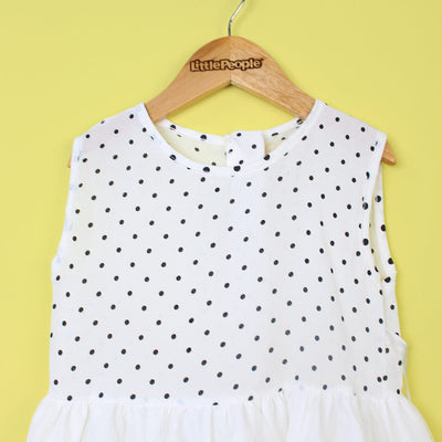 Refined White Themed Girls Frock Set Frock Iluvlittlepeople 