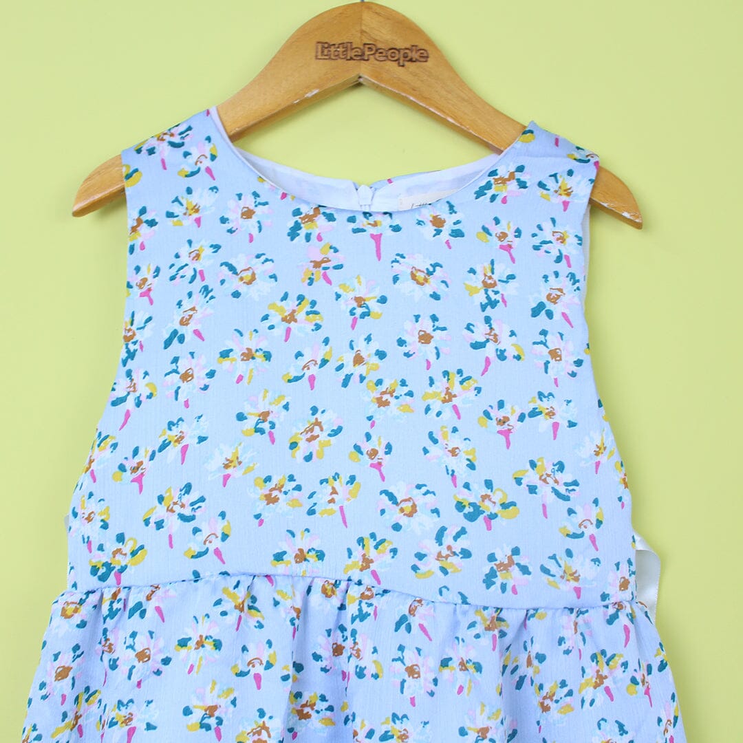 Inspired Blue Themed Girls Frock Set Frock Iluvlittlepeople 