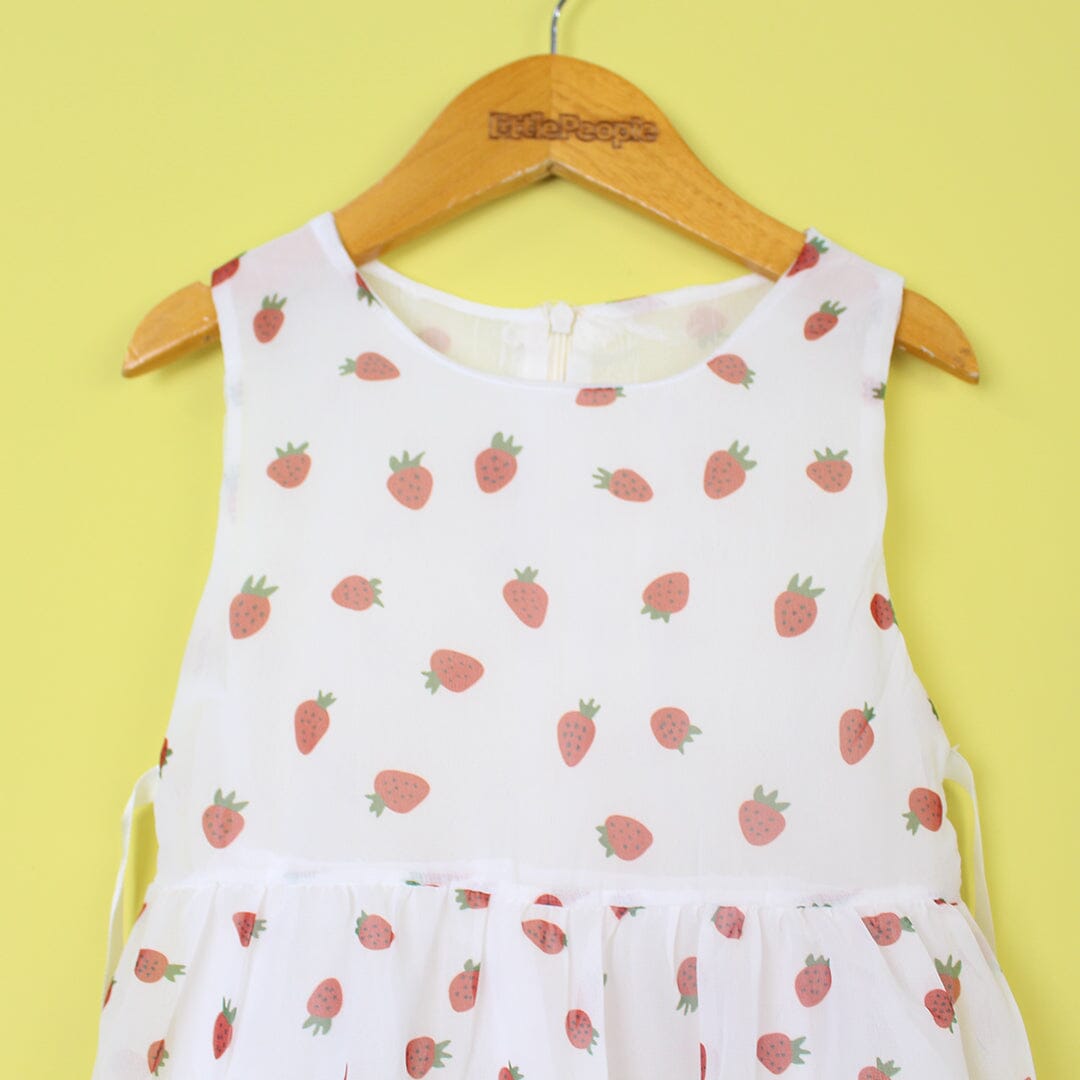 Refined White Themed Girls Frock Set Frock Iluvlittlepeople 