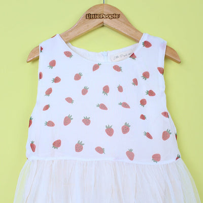 Polished White Themed Girls Frock Set Frock Iluvlittlepeople 