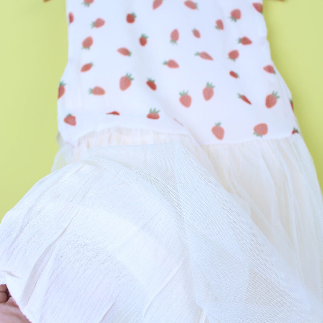 Polished White Themed Girls Frock Set Frock Iluvlittlepeople 