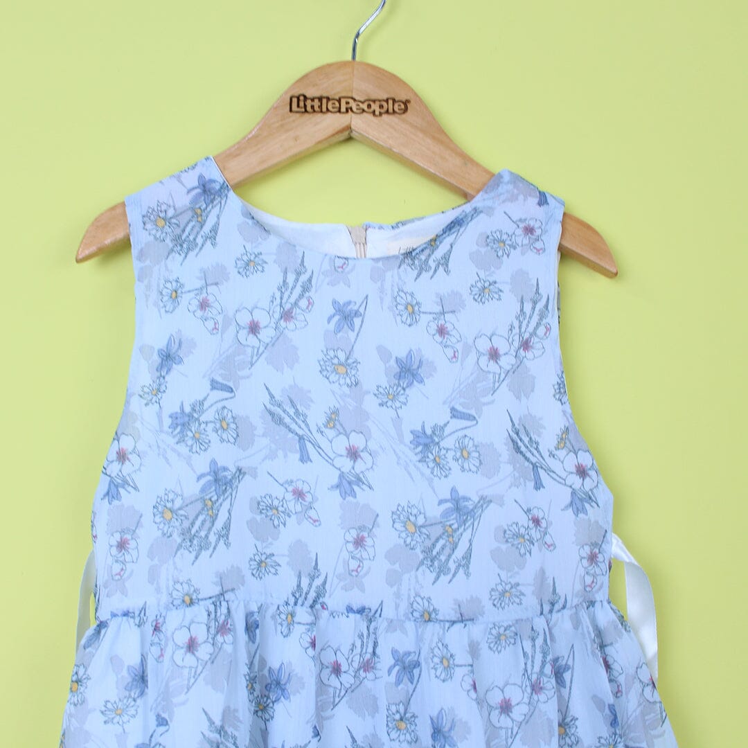Inspired Blue Themed Girls Frock Set Frock Iluvlittlepeople 