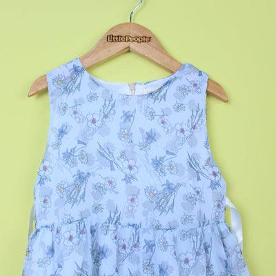 Inspired Blue Themed Girls Frock Set Frock Iluvlittlepeople 