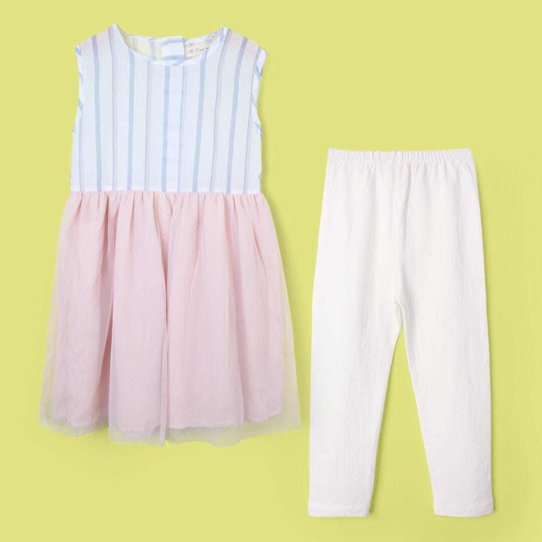 Smart Pink Themed Girls Frock Set Frock Iluvlittlepeople 2-3 Years Pink Summer