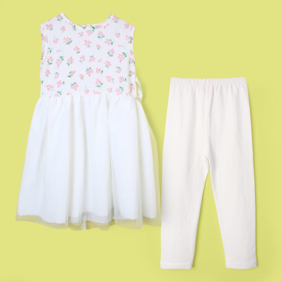 Polished White Themed Girls Frock Set Frock Iluvlittlepeople 2-3 Years White Summer
