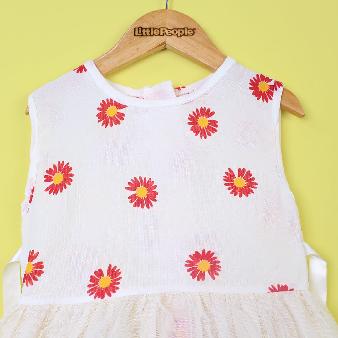 Polished White Themed Girls Frock Set Frock Iluvlittlepeople 