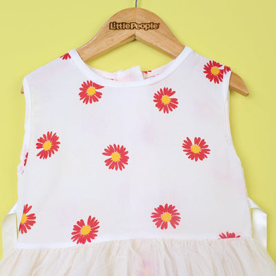 Polished White Themed Girls Frock Set Frock Iluvlittlepeople 