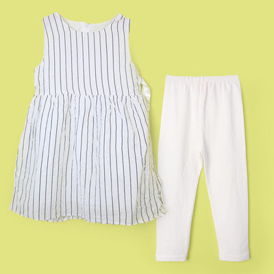 Decent White Themed Girls Frock Set Frock Iluvlittlepeople 2-3 Years White Summer