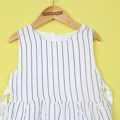 Decent White Themed Girls Frock Set Frock Iluvlittlepeople 